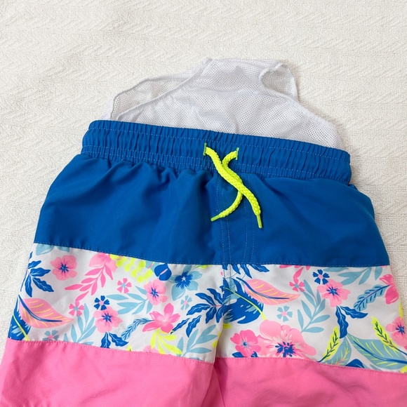 Tommy Bahama boys swim trunks size 5 - navy/pink/floral, sz S - Picture 10 of 11